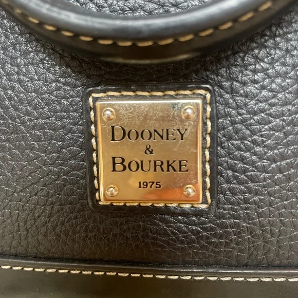 Dooney & Bourke Black Leather Handbag - Picture 2 of 8